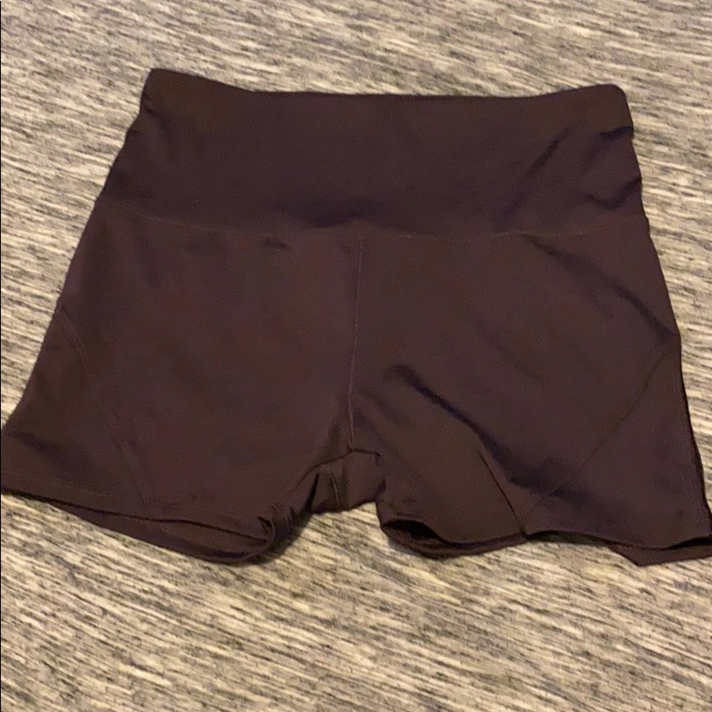 Burgundy Workout Shorts NWOT